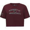 Pro Standard NCAA Womens Womens College Classic Essentials Cotton Short Sleeve Boxy Tee(Cardinal Red)