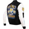 Pro Standard NCAA mens Mens College Campus Ransom Wool Varsity Jacket(Black/White)