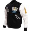 Pro Standard NCAA mens Mens College Campus Ransom Wool Varsity Jacket(Black/White)