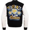 Pro Standard NCAA mens Mens College Campus Ransom Wool Varsity Jacket(Black/White)