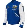 Pro Standard NCAA mens Mens College Campus Ransom Wool Varsity Jacket(Dodger Blue/White)