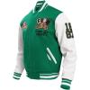 Pro Standard NCAA mens Mens College Campus Ransom Wool Varsity Jacket(Kelly Green/ White)