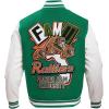 Pro Standard NCAA mens Mens College Campus Ransom Wool Varsity Jacket(Kelly Green/ White)