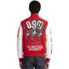 Pro Standard NCAA mens Mens College Campus Ransom Wool Varsity Jacket(Red/White)