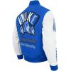 Pro Standard NCAA mens Mens College Campus Ransom Wool Varsity Jacket(Royal Blue/White)