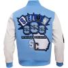 Pro Standard NCAA mens Mens College Campus Ransom Wool Varsity Jacket(University Blue/White)