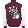 Pro Standard NCAA mens Mens College Campus Ransom Wool Varsity Jacket(Wine/White)