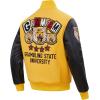 Pro Standard NCAA mens Mens College Campus Ransom Wool Varsity Jacket(Yellow/Black)