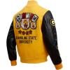 Pro Standard NCAA mens Mens College Campus Ransom Wool Varsity Jacket(Yellow/Black)