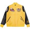 Pro Standard NCAA mens Mens College Campus Ransom Wool Varsity Jacket(Yellow/Black)