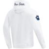 Pro Standard NCAA mens Mens College Classic Chenille Brushed Back French Terry Pull Over Hoodie(White)