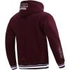 Pro Standard NCAA mens Mens College Classic Chenille Brushed Back French Terry Pull Over Hoodie(Wine)