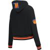 Pro Standard NCAA womens Womens College Classic Essentials Brushed Back French Terry Cropped Pullover Hoodie(Black/Orange)