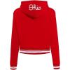 Pro Standard NCAA womens Womens College Classic Essentials Brushed Back French Terry Cropped Pullover Hoodie(Red)