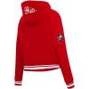 Pro Standard NCAA womens Womens College Classic Essentials Brushed Back French Terry Cropped Pullover Hoodie(Red)