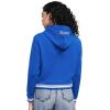 Pro Standard NCAA womens Womens College Classic Essentials Brushed Back French Terry Cropped Pullover Hoodie(Royal Blue)