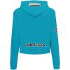 Pro Standard NCAA womens Womens College Classic Essentials Brushed Back French Terry Cropped Pullover Hoodie(Teal)