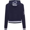 Pro Standard Womens College Classic Essentials Cropped Pullover Hoodie(Midnight Navy)
