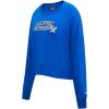 Pro Standard Womens College Hampton University Classic Essentials Crewneck Sweatshirt Royal Blue S