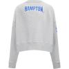 Pro Standard Womens College Hampton University College Classic Essentials Crewneck Sweatshirt Heather Grey M