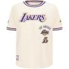 Big Boys NBA Retro Classics Cotton Taping Tee(Eggshell/ Purple)