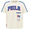Big Boys NBA Retro Classics Cotton Taping Tee(Eggshell/Royal Blue)