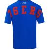 Mens NBA Wingspan Cotton Short Sleeve Tee(Royal Blue)