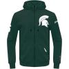 Pro Standard Mens College Classic Chenille Full Zip Hoodie(Forest Green)