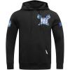 Pro Standard Mens College Hampton University College Classic Chenille Pull Over Hoodie Black 2XL