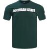 Pro Standard Mens Michigan State University Classic Chenille Short Sleeve Tee Forest Green L