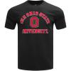 Pro Standard Mens Ohio State University Classic Chenille Short Sleeve Tee Black M