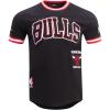 Pro Standard NBA Mens Mens NBA Retro Classics Cotton Double Knit Short Sleeve Tee(Black/Red/Black)