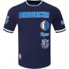 Pro Standard NBA Mens Mens NBA Retro Classics Cotton Double Knit Short Sleeve Tee(Midnight Navy)