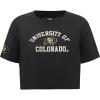 Pro Standard NCAA Womens Womens College Classic Essentials Cotton Short Sleeve Boxy Tee(Black)