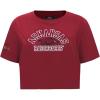 Pro Standard NCAA Womens Womens College Classic Essentials Cotton Short Sleeve Boxy Tee(Cardinal Red)
