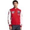 Pro Standard NCAA mens Mens College Campus Ransom Wool Varsity Jacket(Red/White)
