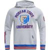 Pro Standard NCAA mens Mens College Classic Chenille Brushed Back French Terry Pull Over Hoodie(Heather Grey/Royal/Orange)