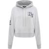 Pro Standard Womens College Classic Essentials Cropped Pullover Hoodie(Heather Grey)