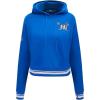 Pro Standard Womens College Classic Essentials Cropped Pullover Hoodie(Royal Blue)