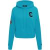 Pro Standard Womens College Classic Essentials Cropped Pullover Hoodie(Teal)