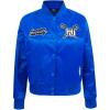 Pro Standard Womens College Hampton University Classic Essentials Satin Jacket Royal Blue Xl