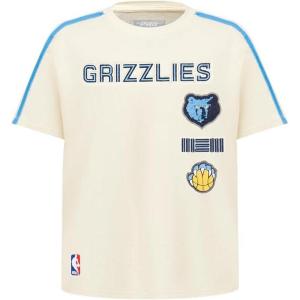 Big Boys NBA Retro Classics Cotton Taping Tee(Eggshell/ University Blue)