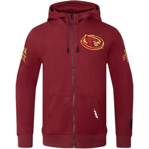 Pro Standard Mens College Classic Chenille Full Zip Hoodie(Cardinal Red)