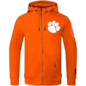 Pro Standard Mens College Classic Chenille Full Zip Hoodie(Orange)
