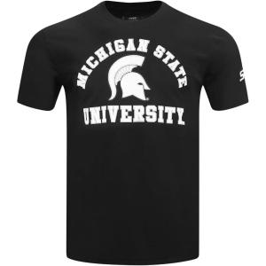 Pro Standard Mens Michigan State University Classic Chenille Short Sleeve Tee Black M