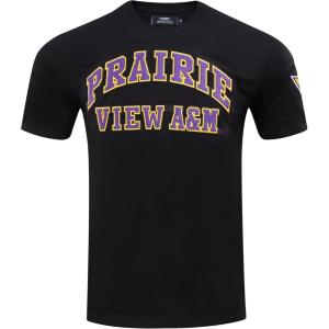Pro Standard Mens Prairie View A&M University Classic Chenille Short Sleeve Tee Black XL