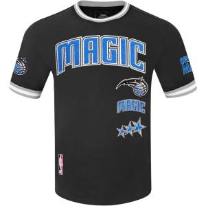 Pro Standard NBA Mens Mens NBA Retro Classics Cotton Double Knit Short Sleeve Tee(Black/Gray)