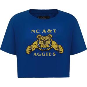 Pro Standard NCAA Womens Womens College Classic Essentials Cotton Short Sleeve Boxy Tee(Dodger Blue)