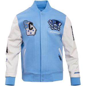Pro Standard NCAA mens Mens College Campus Ransom Wool Varsity Jacket(University Blue/White)