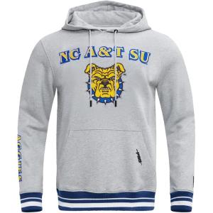 Pro Standard NCAA mens Mens College Classic Chenille Brushed Back French Terry Pull Over Hoodie(Heather Grey/Dodger Blue)